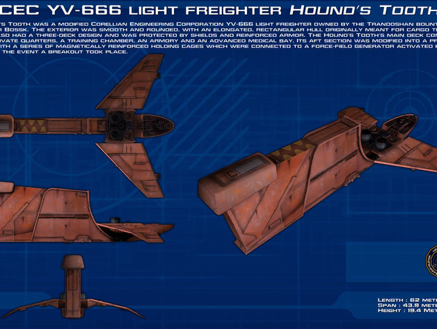 YV-666 Light Freighter "Hound's Tooth"