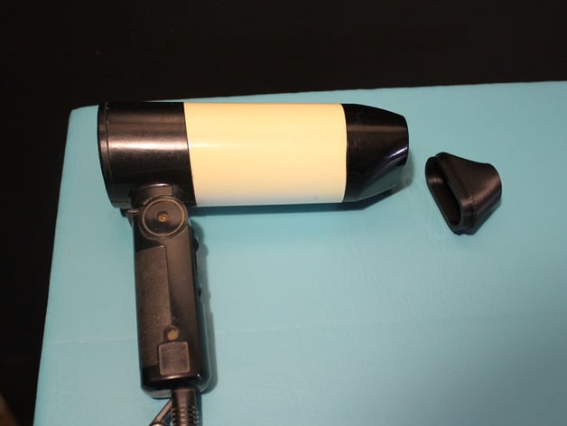 Hair dryer nozzle adapter for air mattress