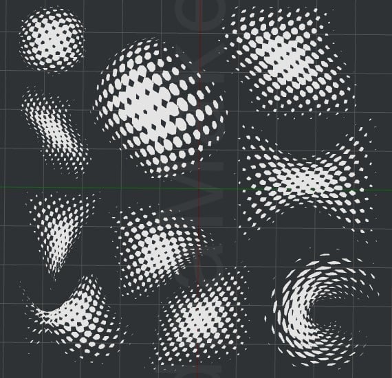 Dot Textures 2D Wall Art