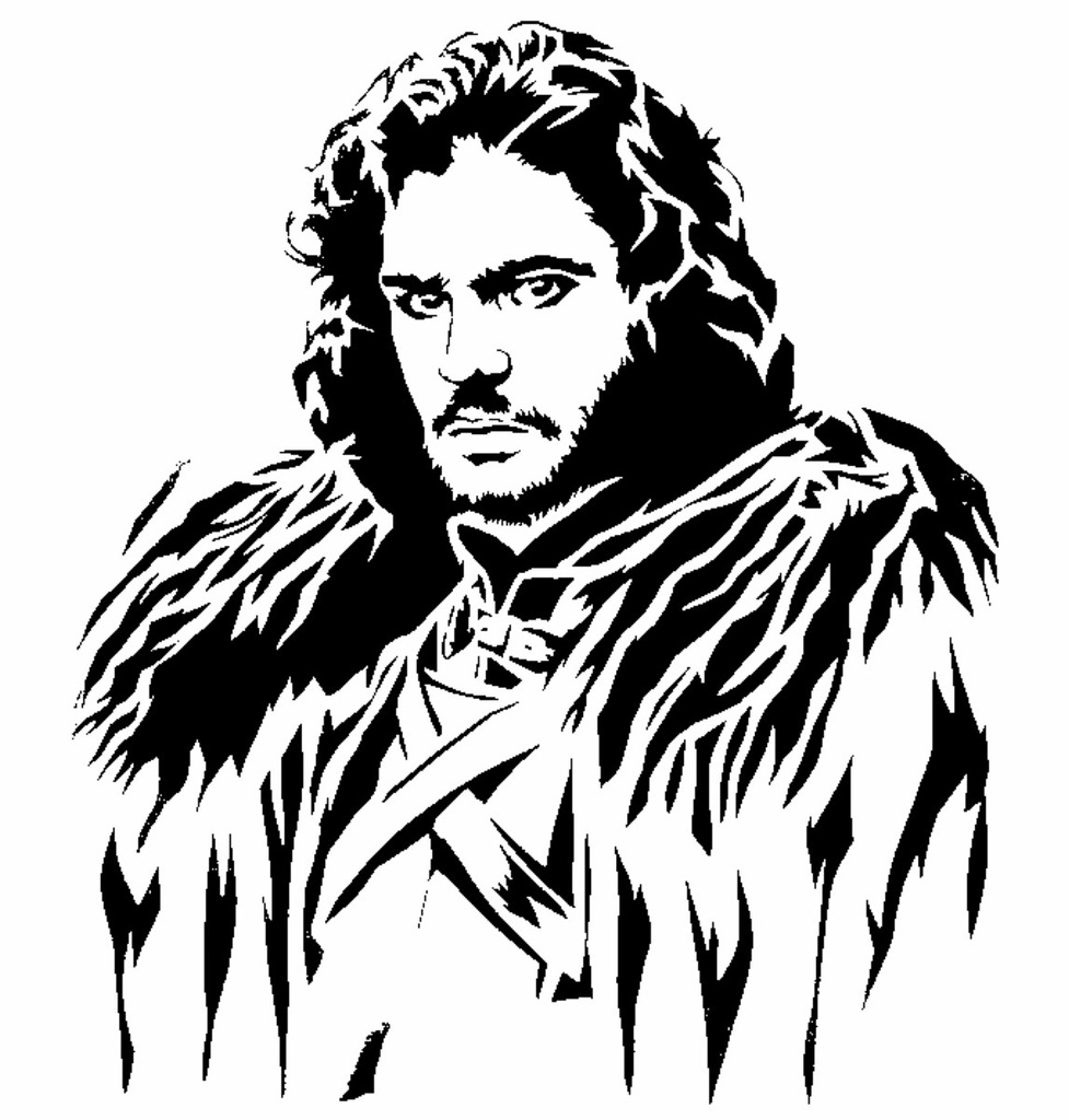 Jon Snow stencil