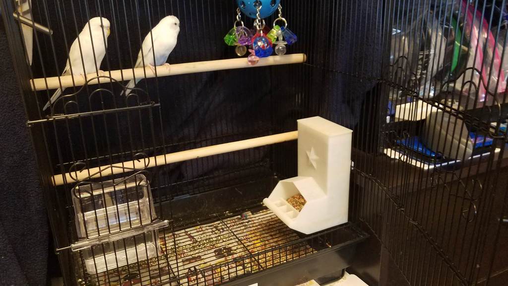 Parakeet Bird Cage Feeder 