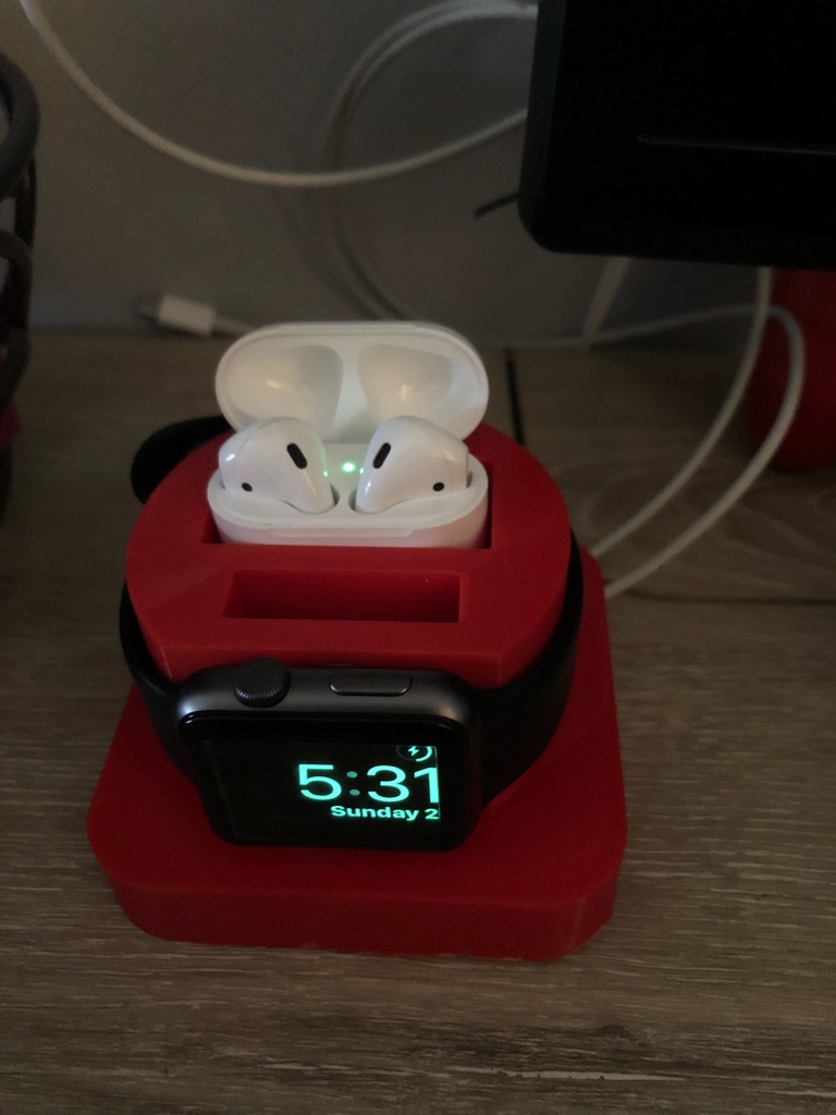 apple iwatch charging dock station earplugs