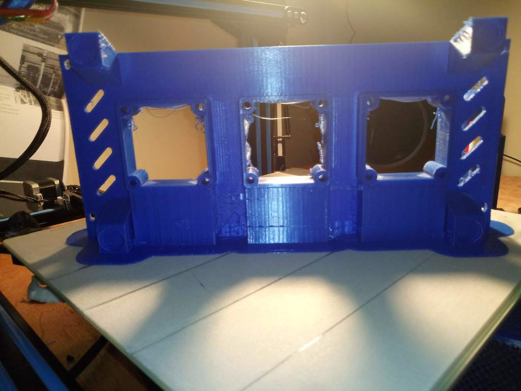 Cr10/Cr10S Controller Box plate with feet (Improved cooling and noise levels (60mm x3 fans)