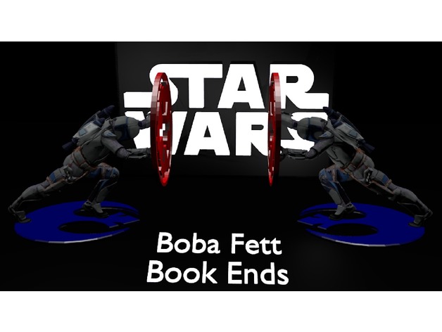 Star wars BoBa Fett book ends