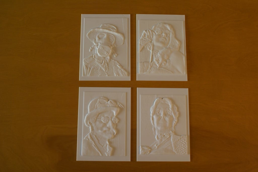 My Steampunk Family - A Series of Relief Portraits
