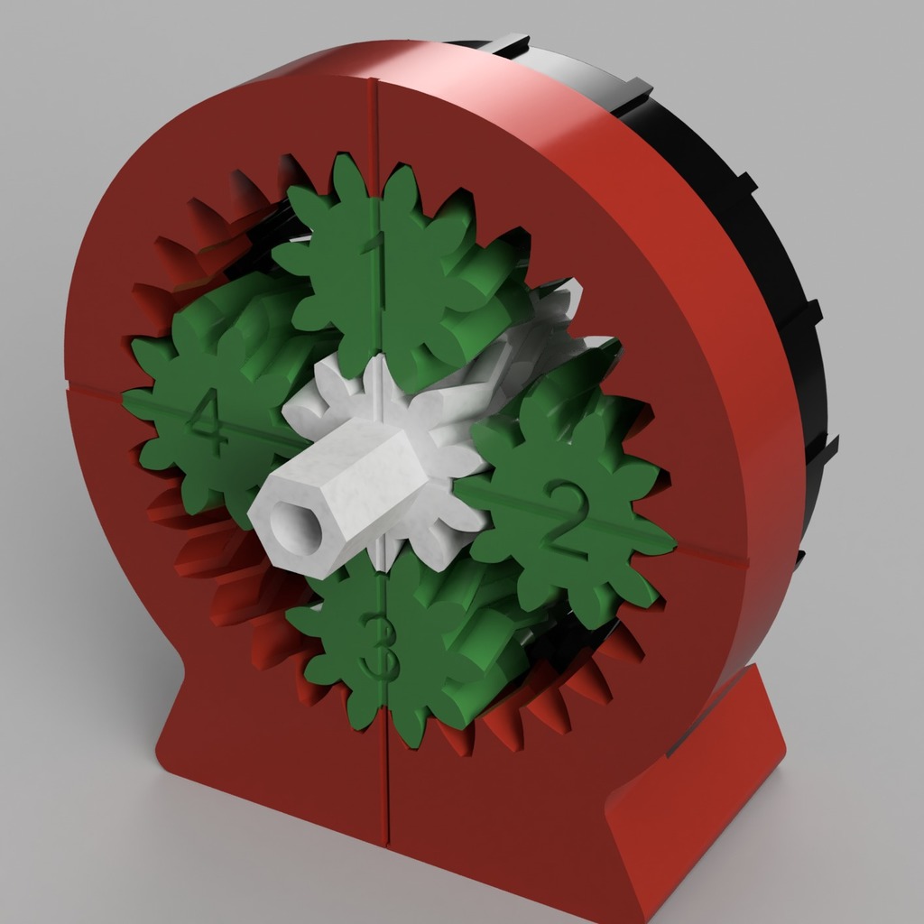 100:1 Compound Planetary Gear Reducer