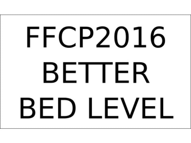 Leveling File - FlashForge Creator Pro 2016