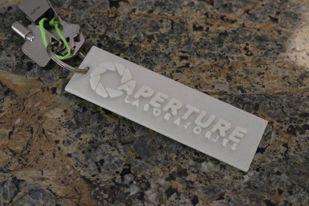 Aperture Science Logo Keychain (Portal)