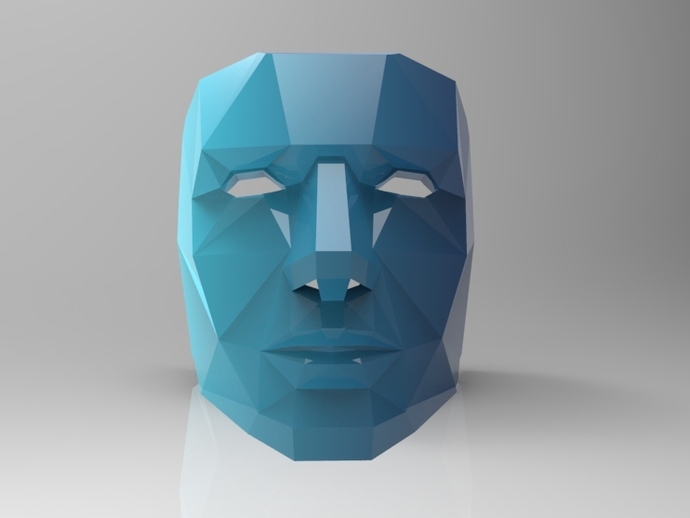 Mask of blue