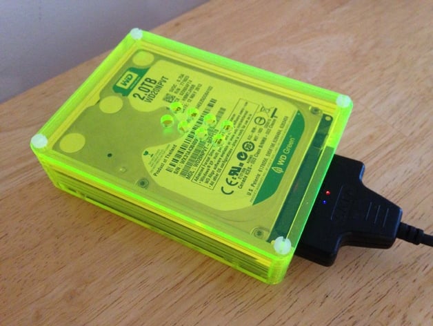 2.5" Hard drive case (based on the PiBow by Pimoroni)