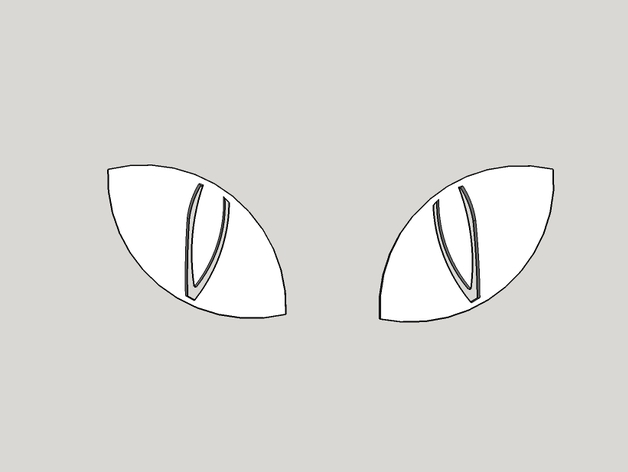 Cat's eyes (for glow in the dark decoration)