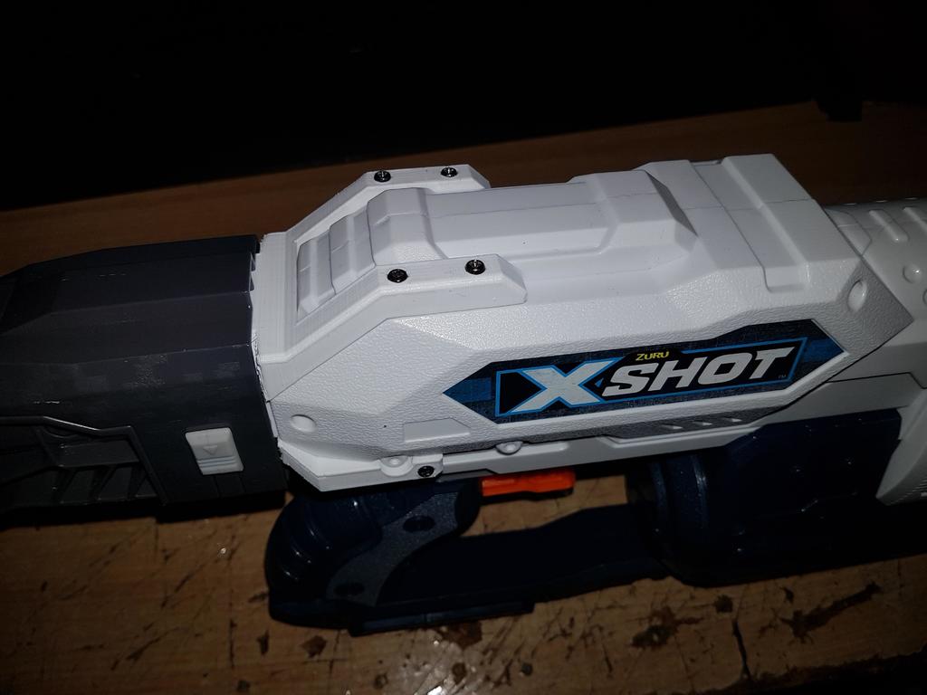 X-shot Turbo Advance N-Strike Stock mount attachment V1.1