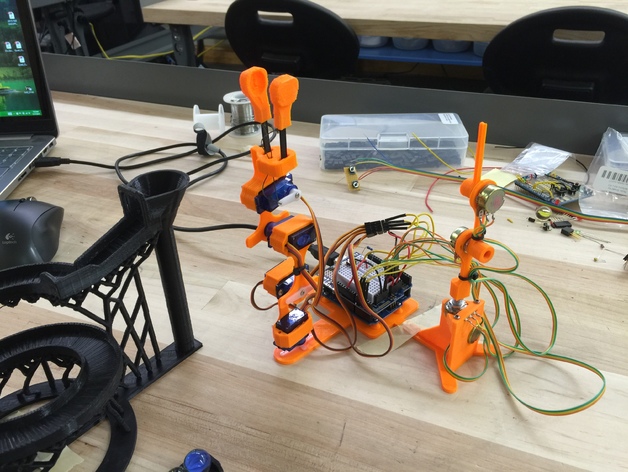 Micro Servo Robot - 3D Printed Version