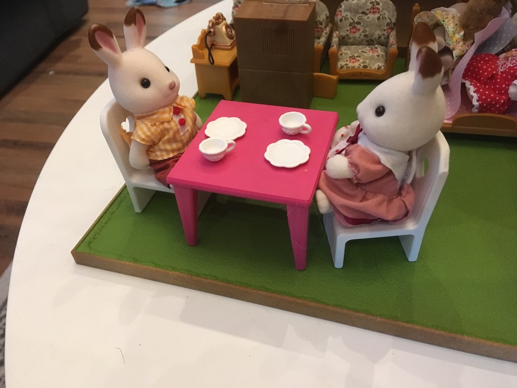 Table and chair for Sylvanian Families set