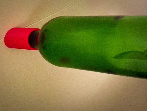 Single bottle wall wine holder #countertopchallenge