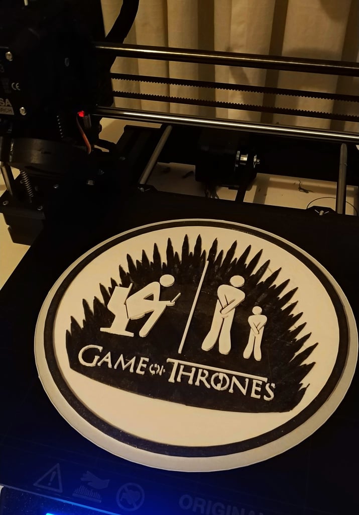 Game of Thrones toilet sign