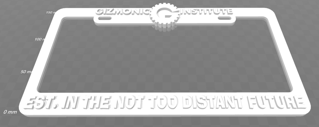 Gizmonic Institute - EST In The Not Too Distant Future License Plate Frame, MST3K