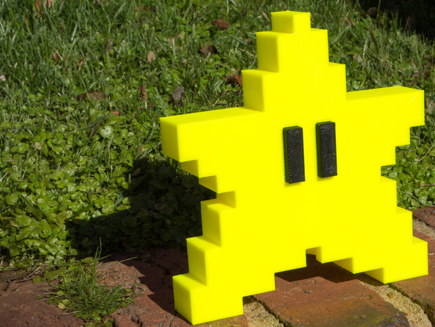 R/étro Super Mario Pixel Star Arbre de no/ël Topper 3D /étoile Forme d/écorative Topper Ornement d/écoration de la Maison