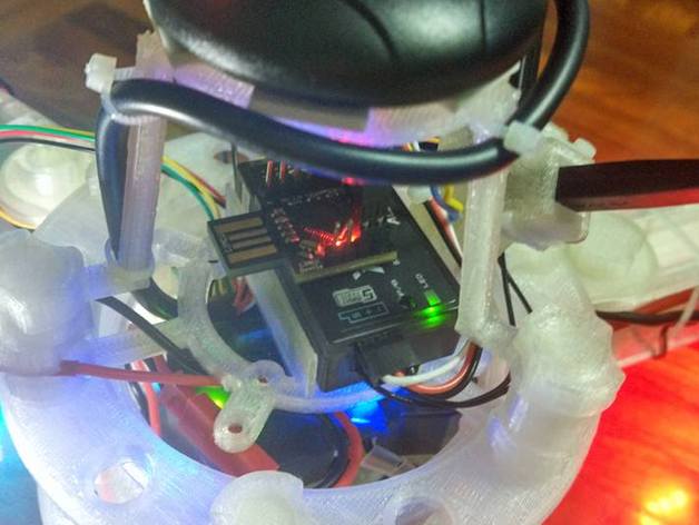 GPS Mount for Full 3D Print Y6 HexaCopter Flame