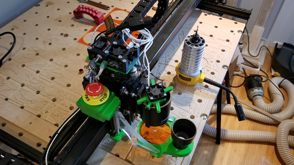 JTech laser mount and accessories on XCarve CNC
