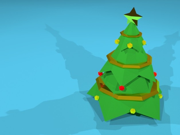 Decorated LoPoly Christmas Tree