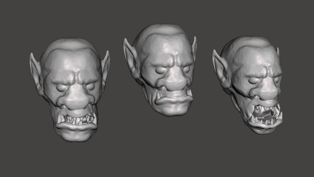 Lone Wolf Giak / Orc Heads