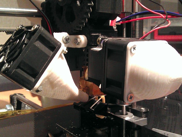 Prusa i3 Rework print fan mount