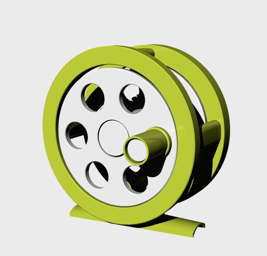 A fully functional 3D printed 5/6 wt fly reel with a working drag