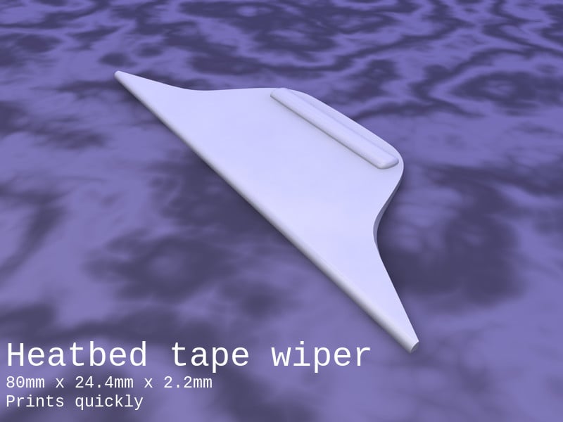Bed-tape wiping blade