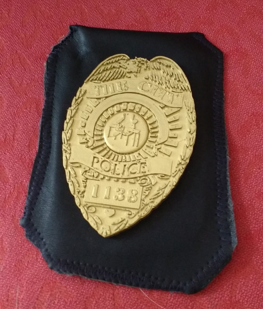 Police Badge with customizable name, logo and number