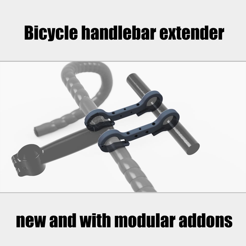 Bicycle handlebar extender v2