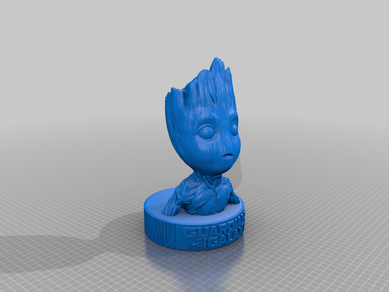 Groot planter on a stand