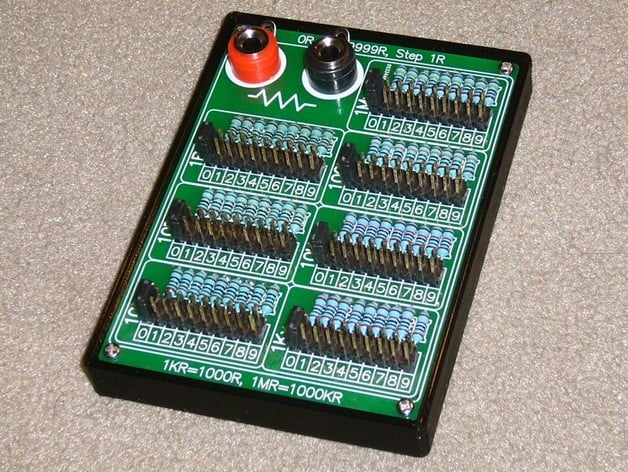 Case for Seven Decade Programmable Resistor Board