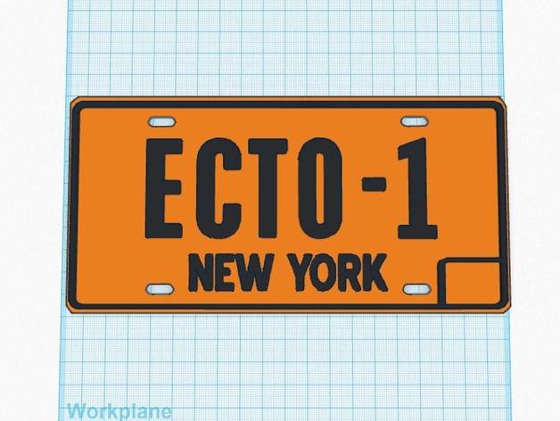 Ghostbusters ECTO-1 Plate