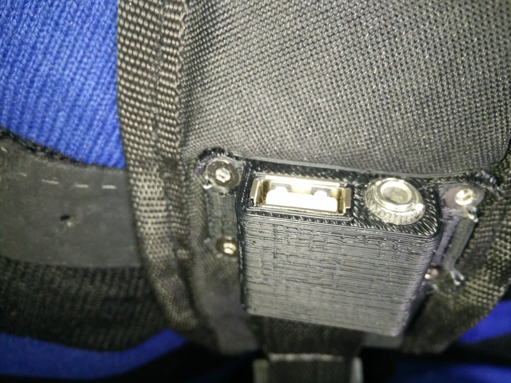 Backpack straps ports