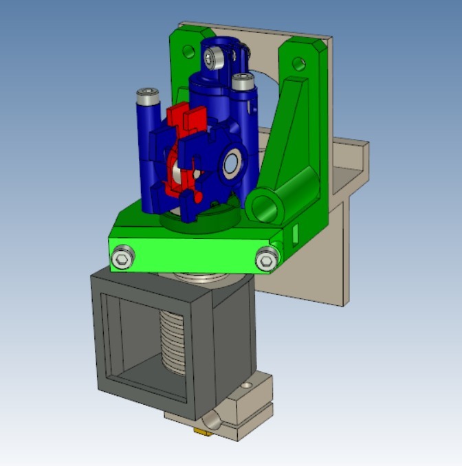 Nimble V1 mount for East 3D Gecko printer