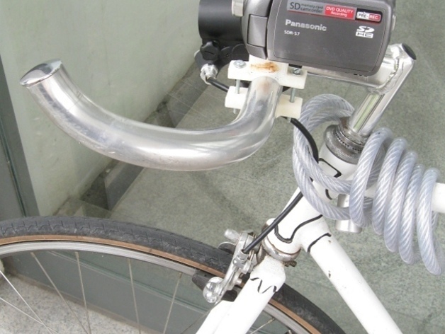 Camera holder to bicycle