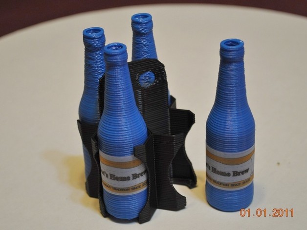 Four Pack carrier for beer bottle thing:5305