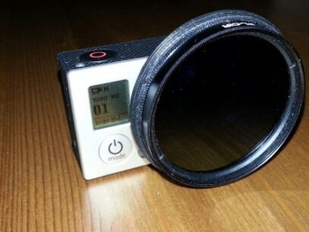 GoPro3/3+ 52mm filter holder/adapter