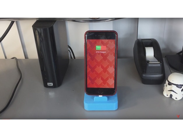 Phone stand with charging cord (iPhone 5/5s/6/6s/7)