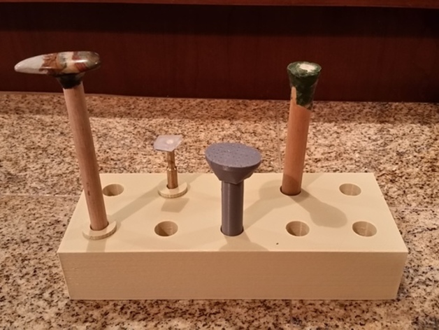 Dop Stick Holder for Lapidary Work