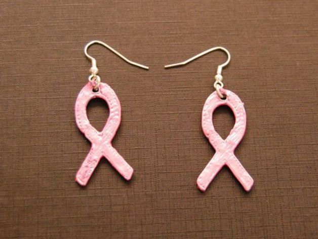 Pink-Ribbon-Earrings