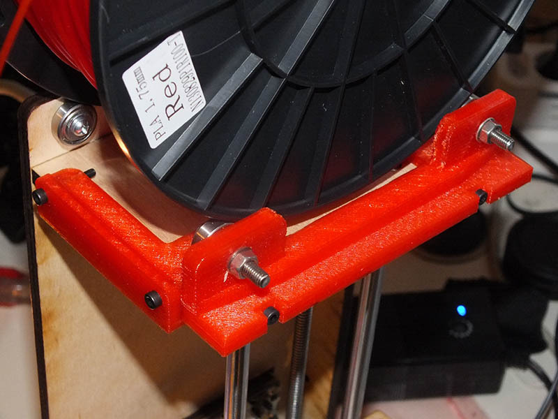 Adjustable Printrbot Simple XL Tower Filament Tray Expansion