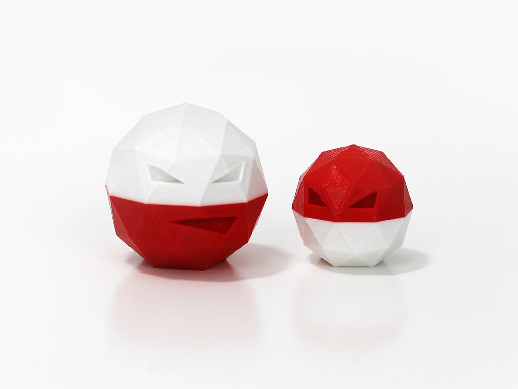 Low-Poly Voltorb and Electrode