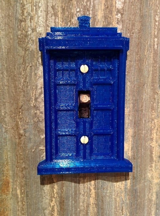 Tardis Light Switch Plate