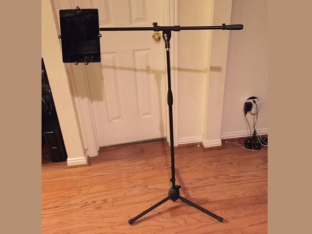 iPad or Tablet Microphone Stand Mount with 3 Degrees of Freedom