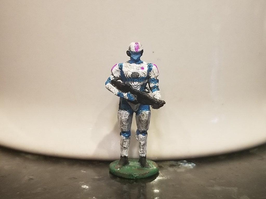Tachyon Nine - Krogek Soldier (Sci-Fi Soldier Miniature 25mm)