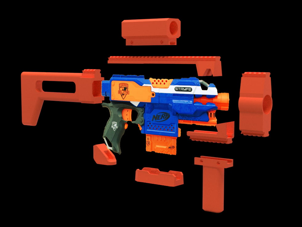 Nerf Stryfe Cosmetic Kit Template