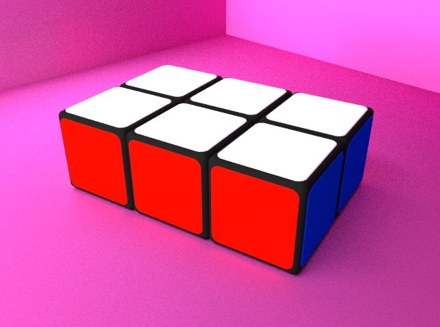 1x2x3 Rubik's Cube v2 (with sliding caps)