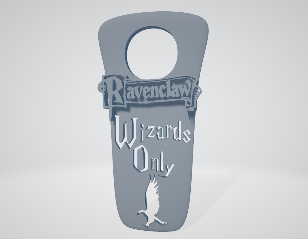 "Wizards Only" Ravenclaw (New Version) - Harry Potter "do not disturb"